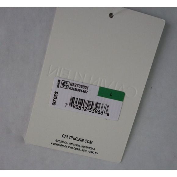 Calvin Klein NB2709-001 Men's Sz L Black Pride Band Low Rise Microfiber Trunks - Picture 3 of 4